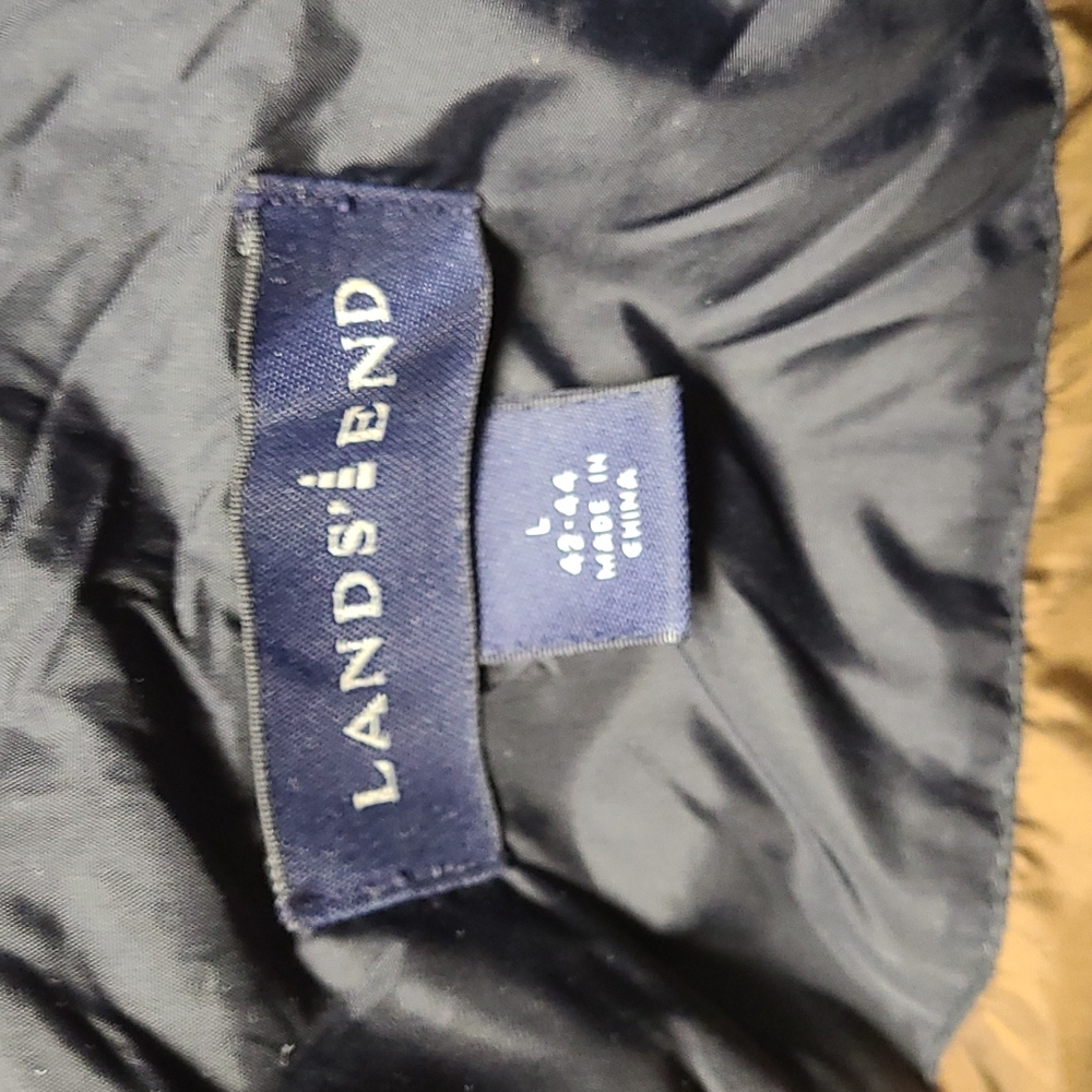 Lands End Men's Down Vest size Large - Picture 2 of 9